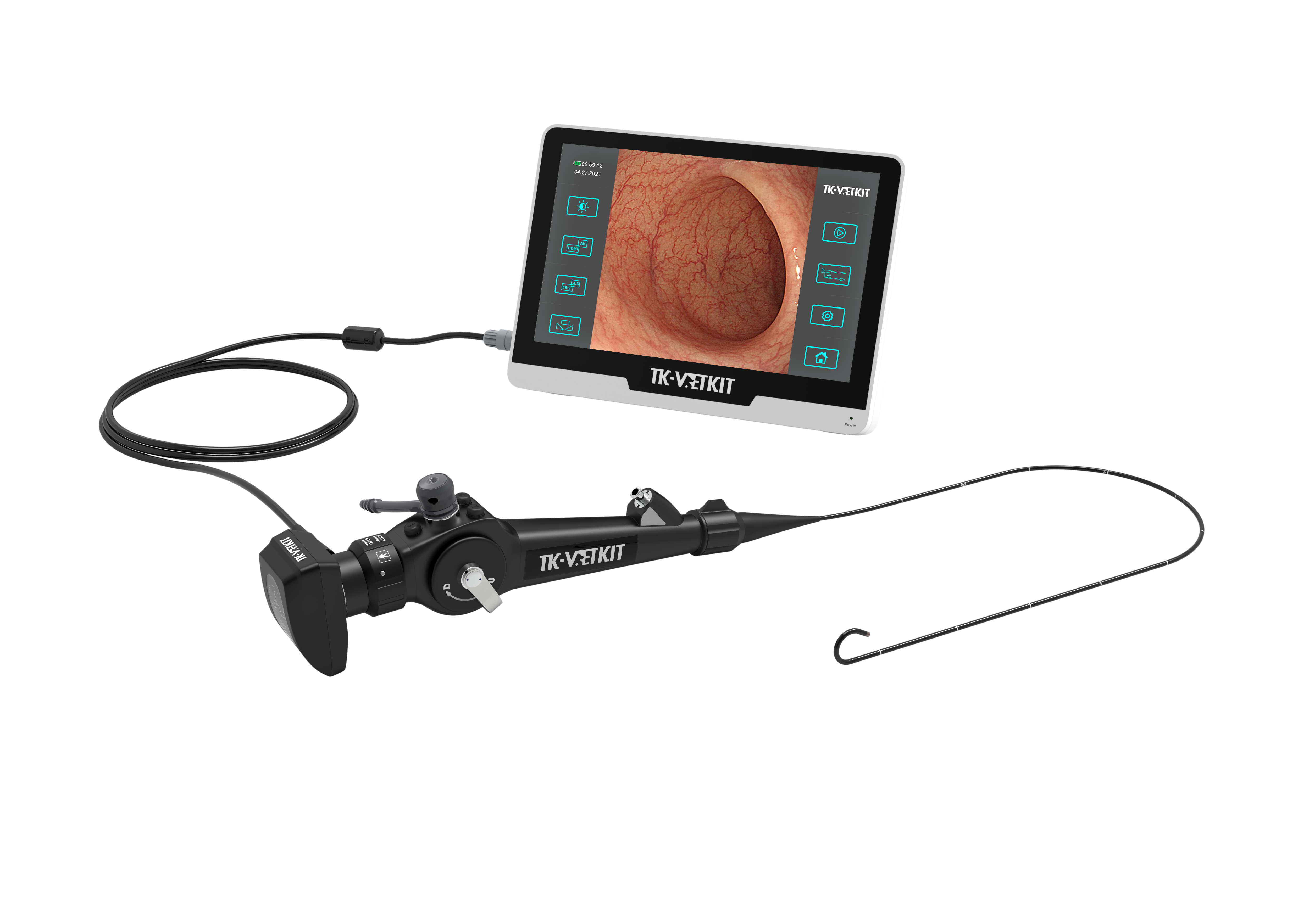 Seesheen TK-VETKIT EC-250H Portable Gastroscope with 10-inch Monitor