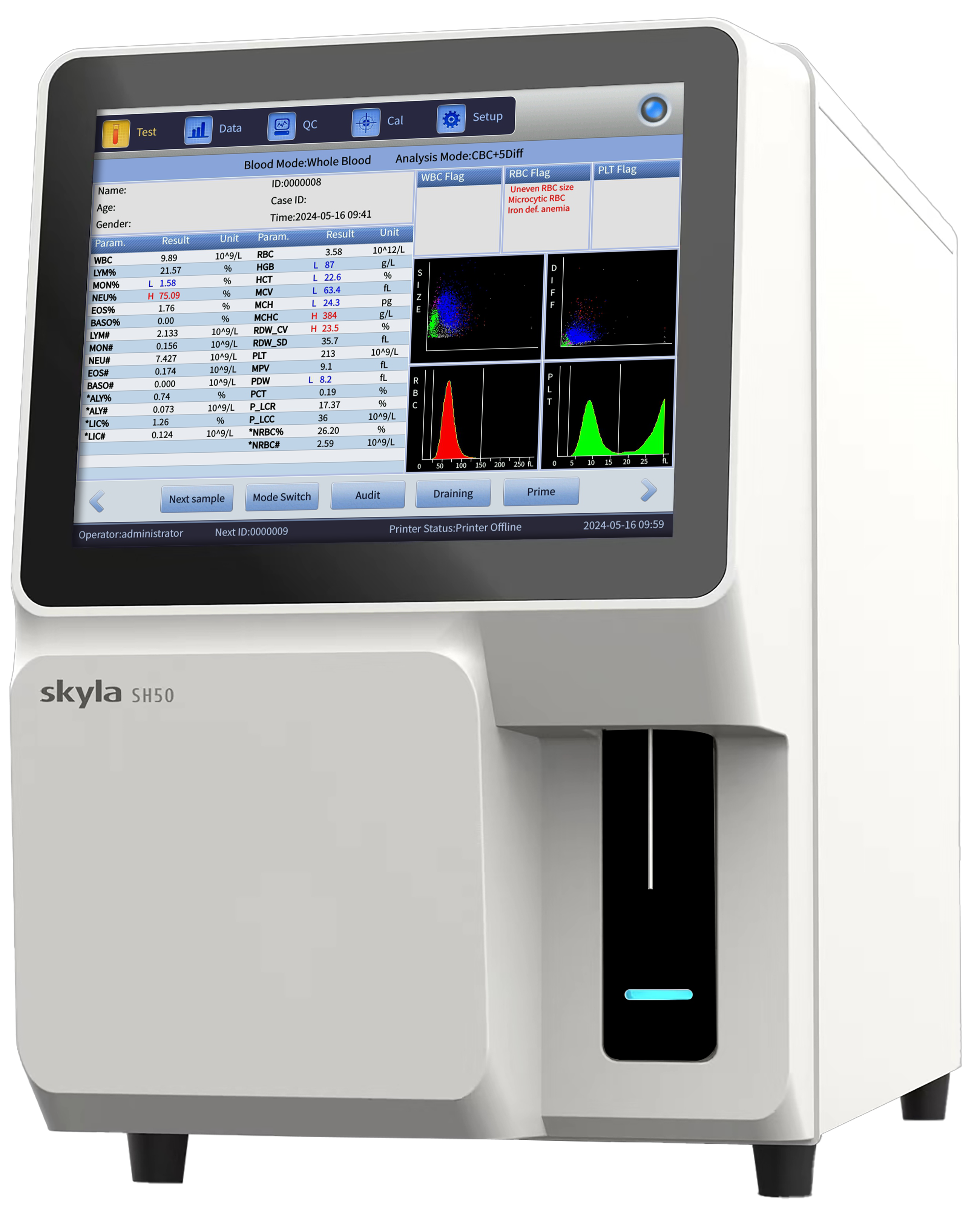 جهاز تحليل الدم Skyla SH-50 5-Diff مع RET