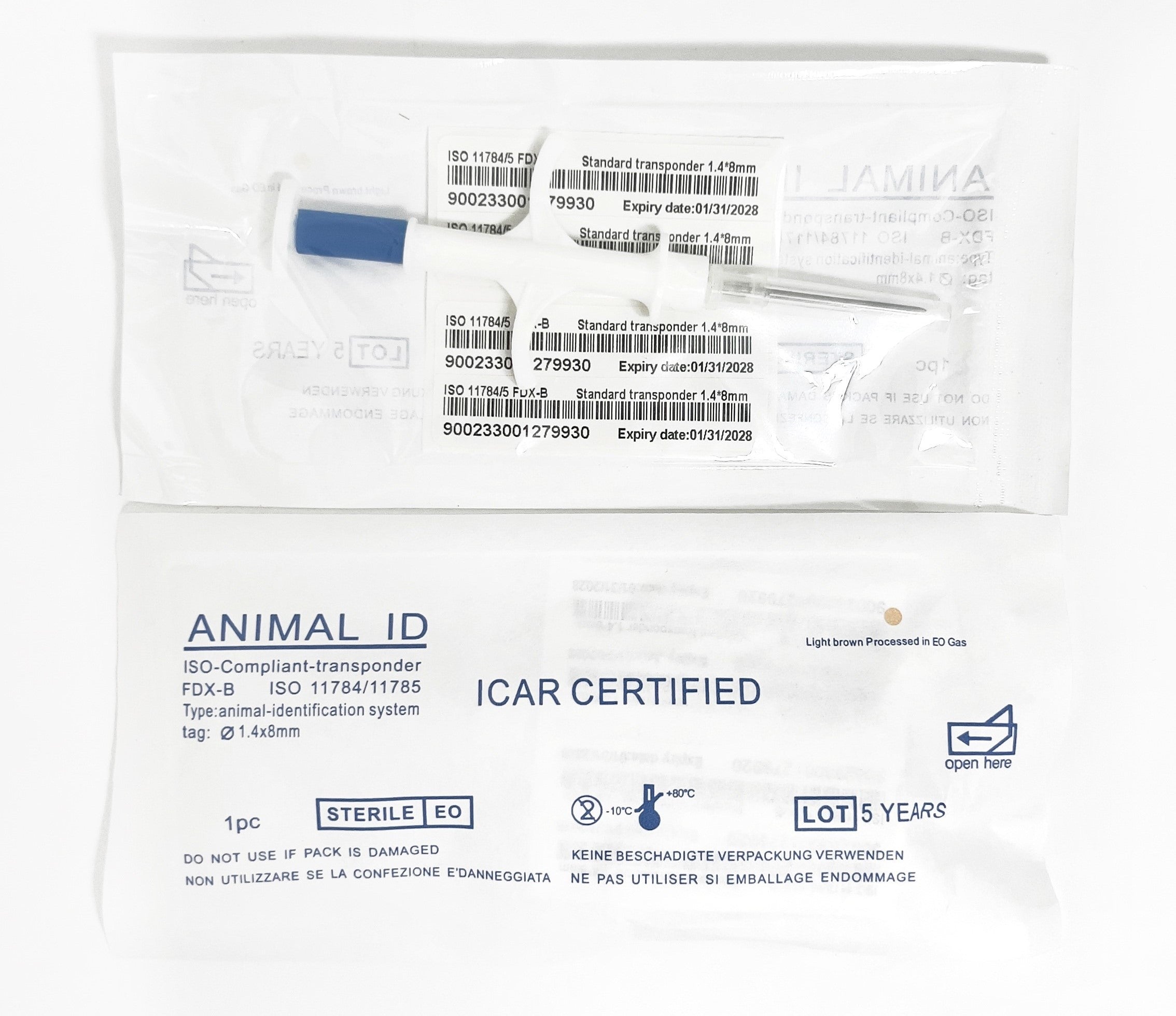 Pet ID Microchip Syringe (80+ 20 for free)