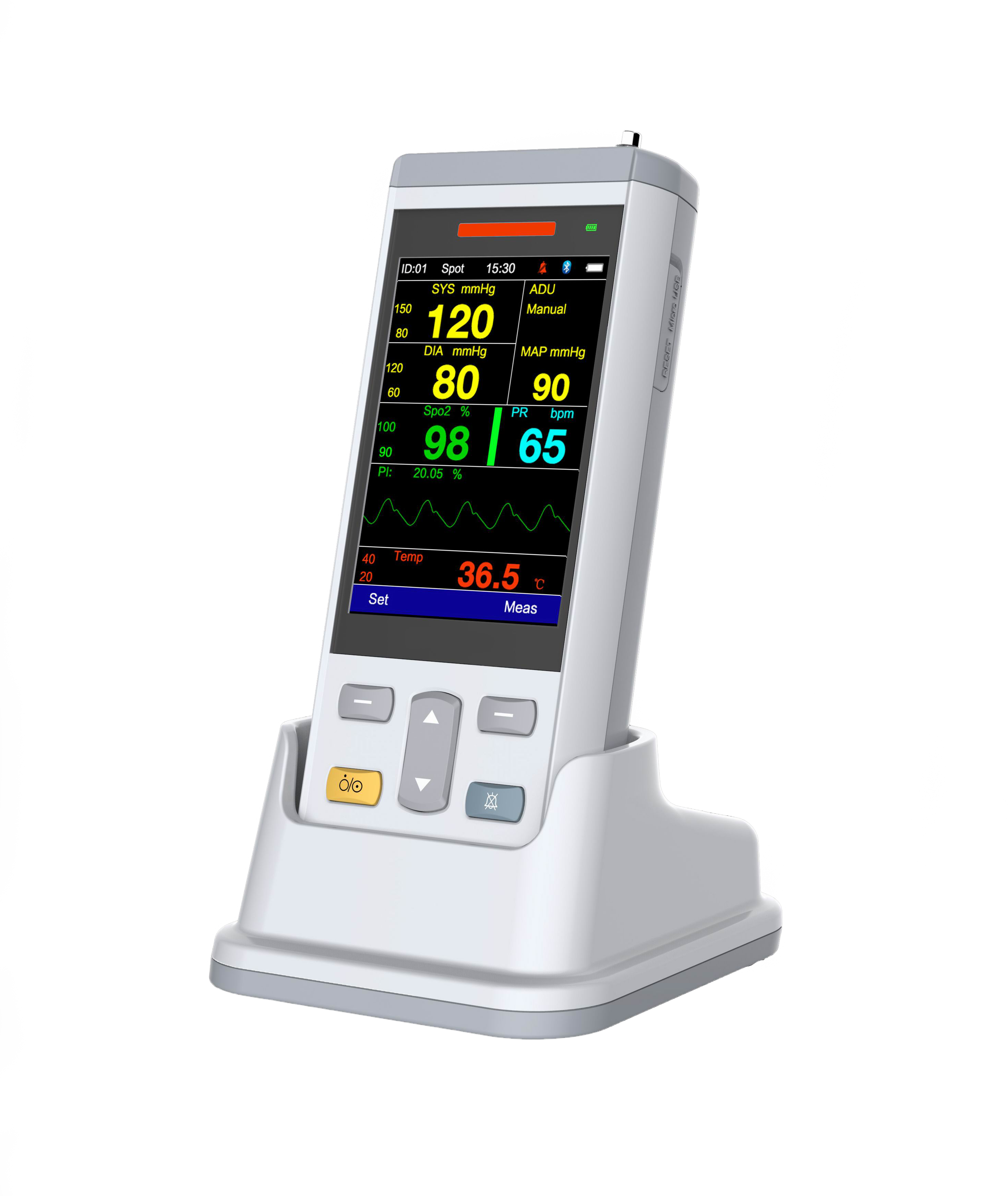 iPM-3 Portable Mini Monitor (SPO2 + NIBP + Mainstream + TEMP)
