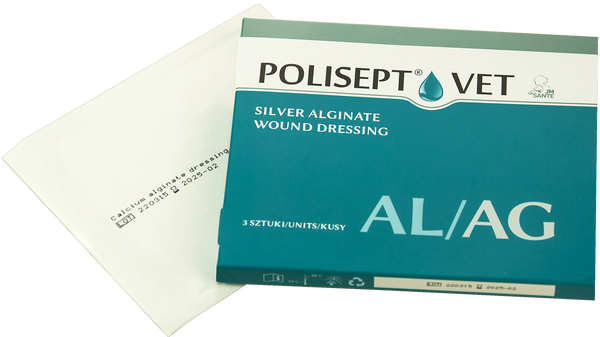 POLISEPT VET – AL/AG – Silver alginate wound dressing