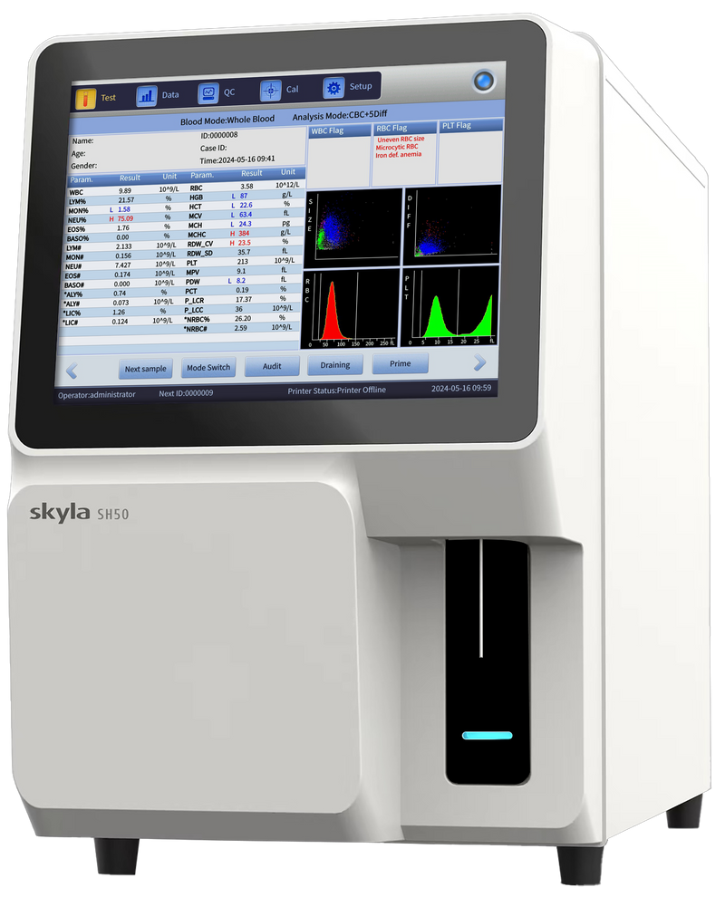 Skyla SH-50 5-Diff Hematology Analyzer with RET