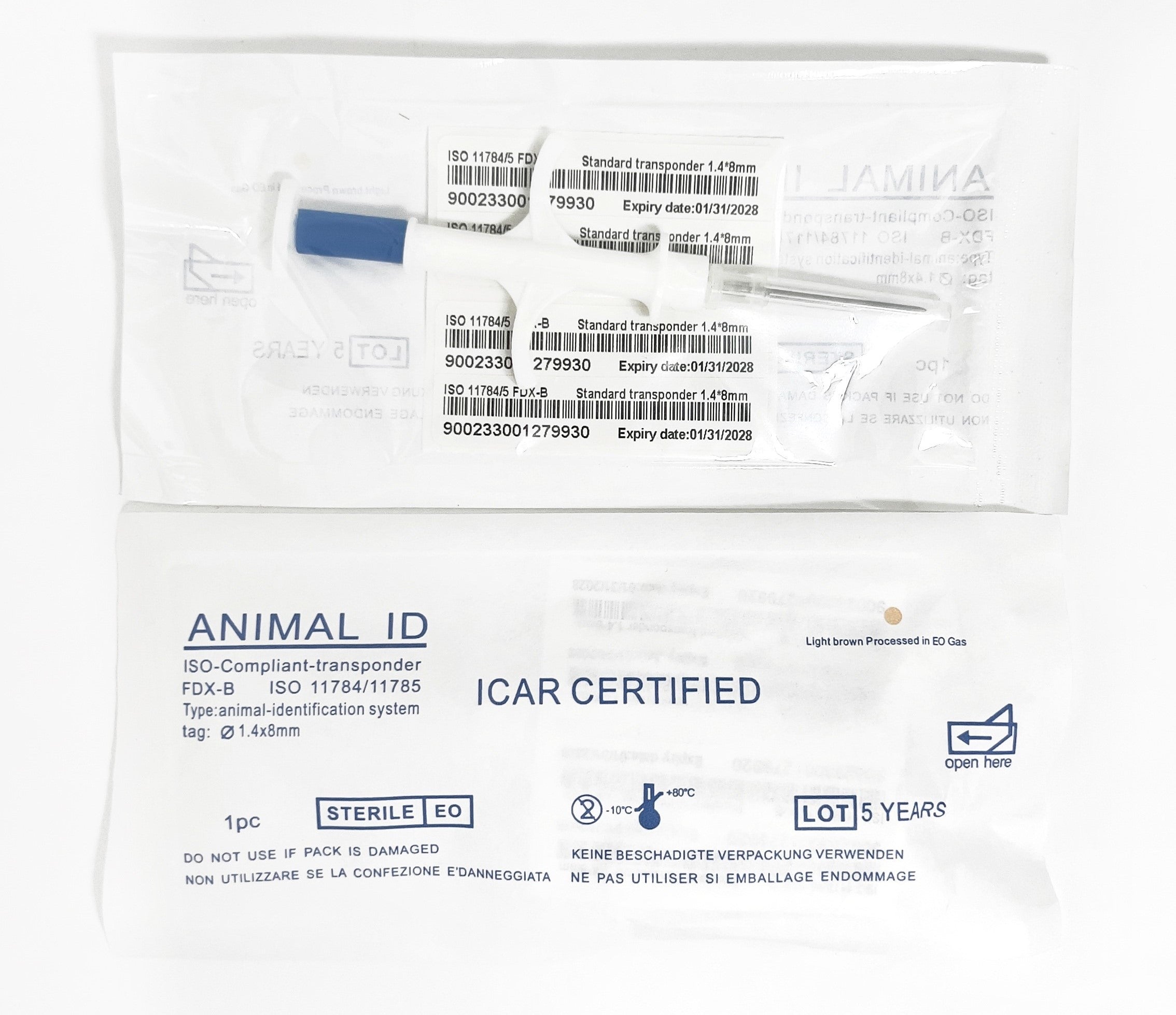Pet ID Microship Syringe (80+ 20 for free)