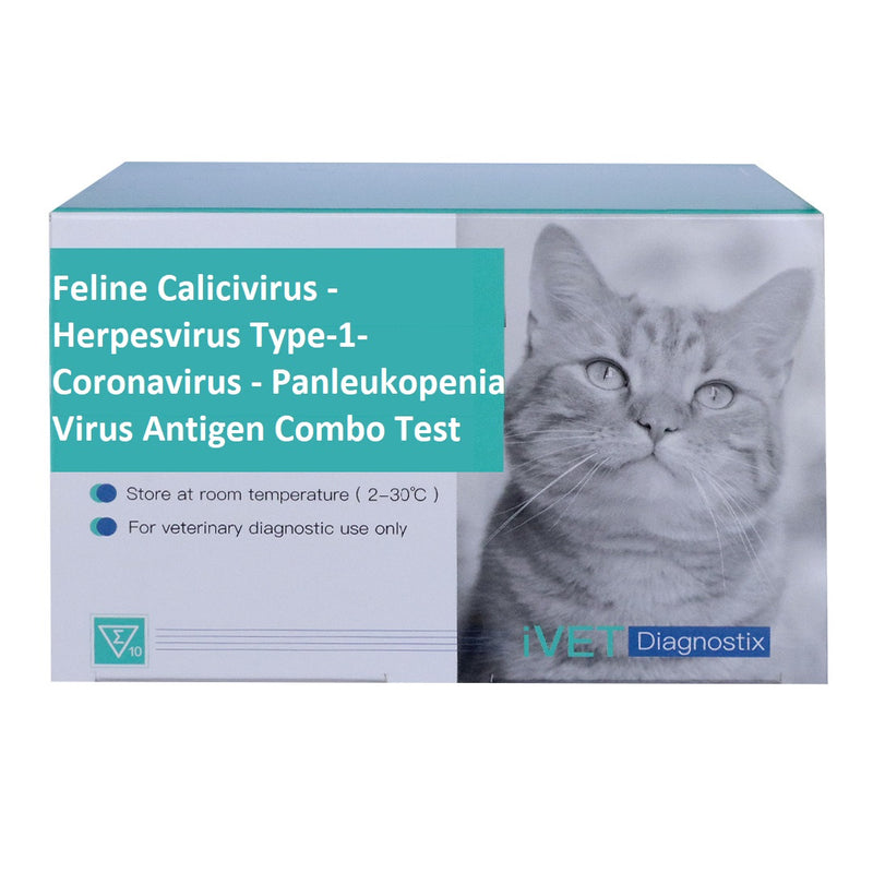 VD053 Feline Calicivirus / Herpesvirus Type 1 / Coronavirus / Panleukopenia Virus Antigen Combo 10 Tests/Box