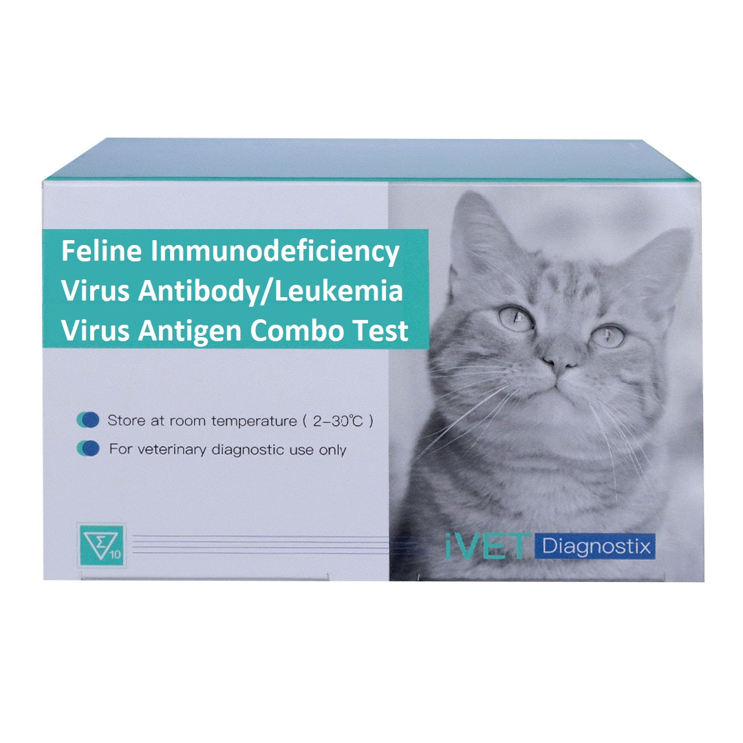 VD021 Feline Immunodeficiency Virus Antibody Leukemia Virus Antigen Combo 10 Tests/Box